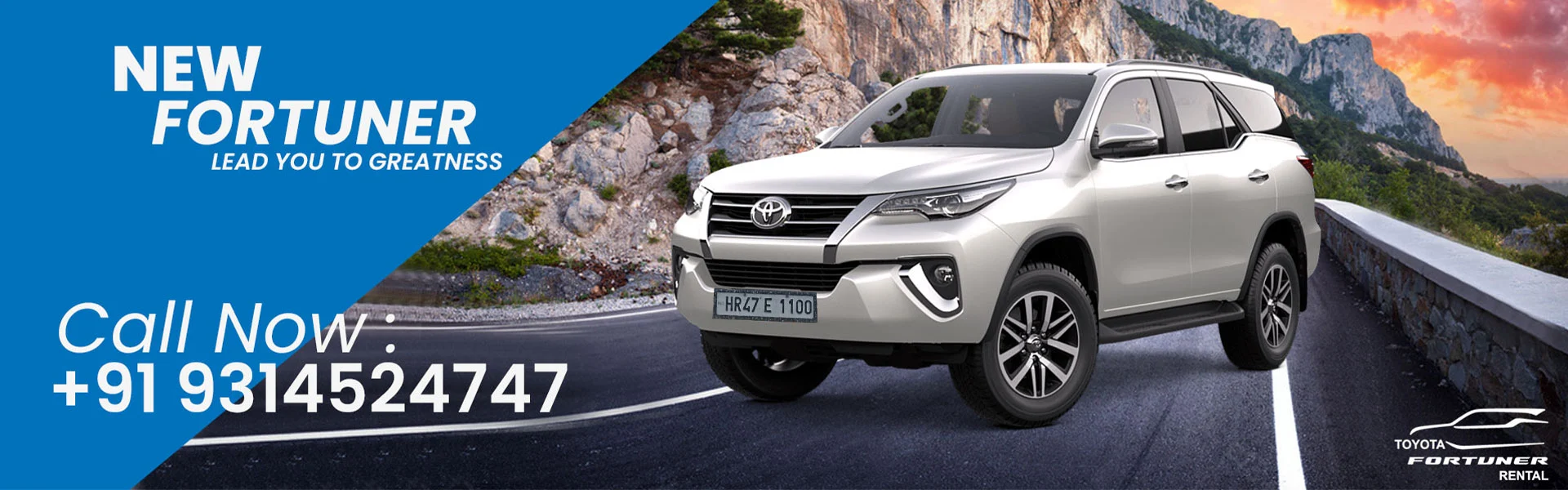 Toyota Fortuner Car Rental Service in Jaipur, Rajasthan